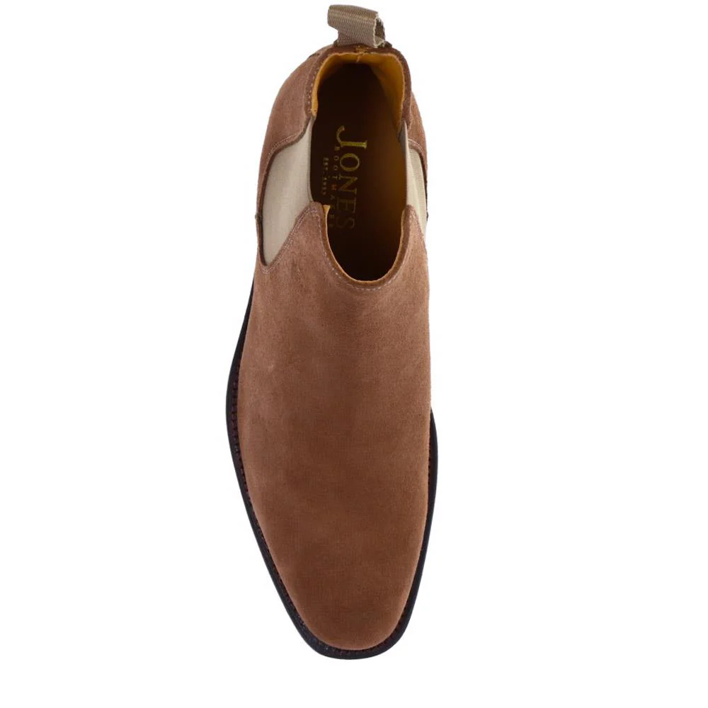 Cheltenham Handmade Blake Stitched Chelsea Boots - CHELTENHAM / 322 868 - Taupe Suede - Image 4