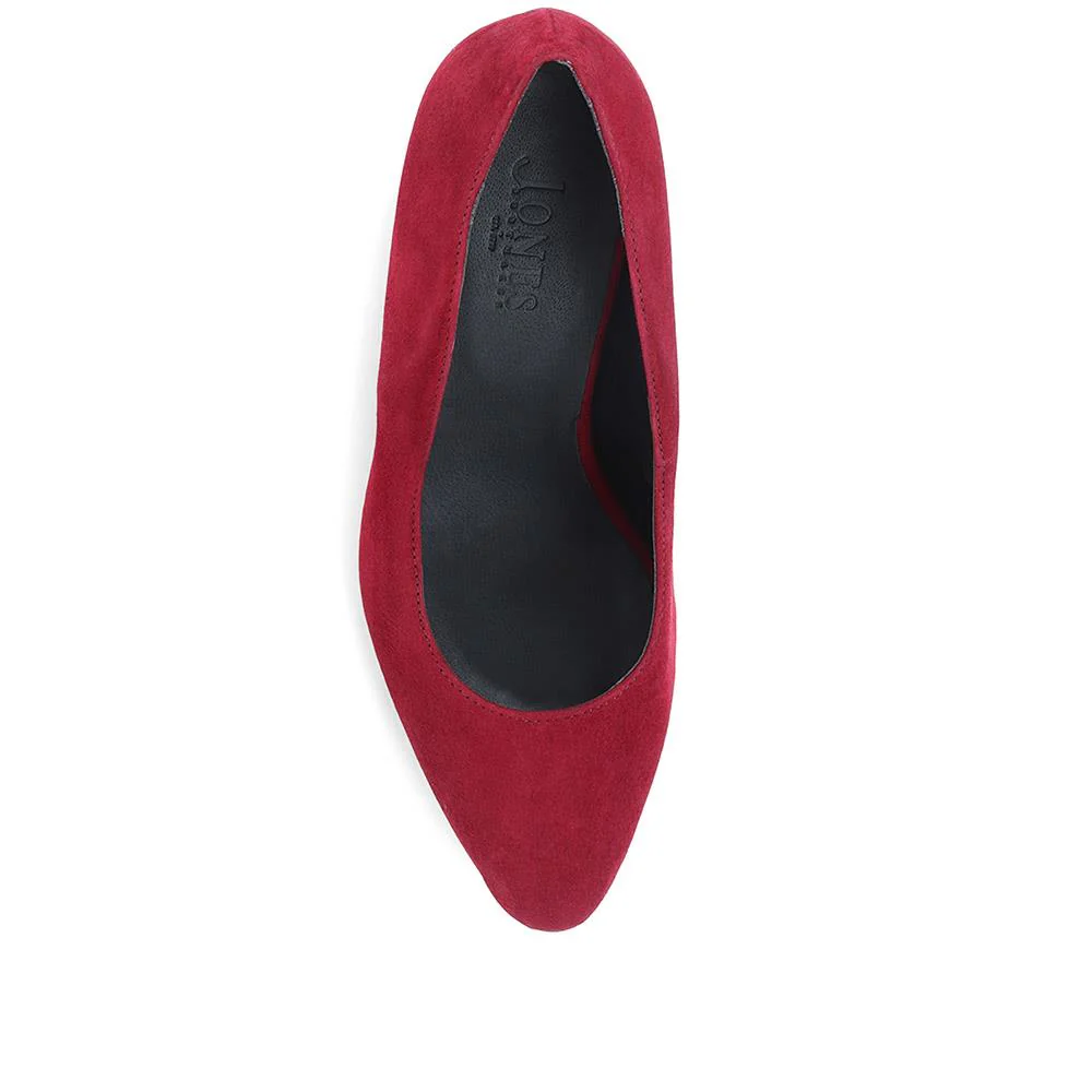 Chrystina Suede Court Shoes - CHRYSTINA / 323 092 - Red - Image 4