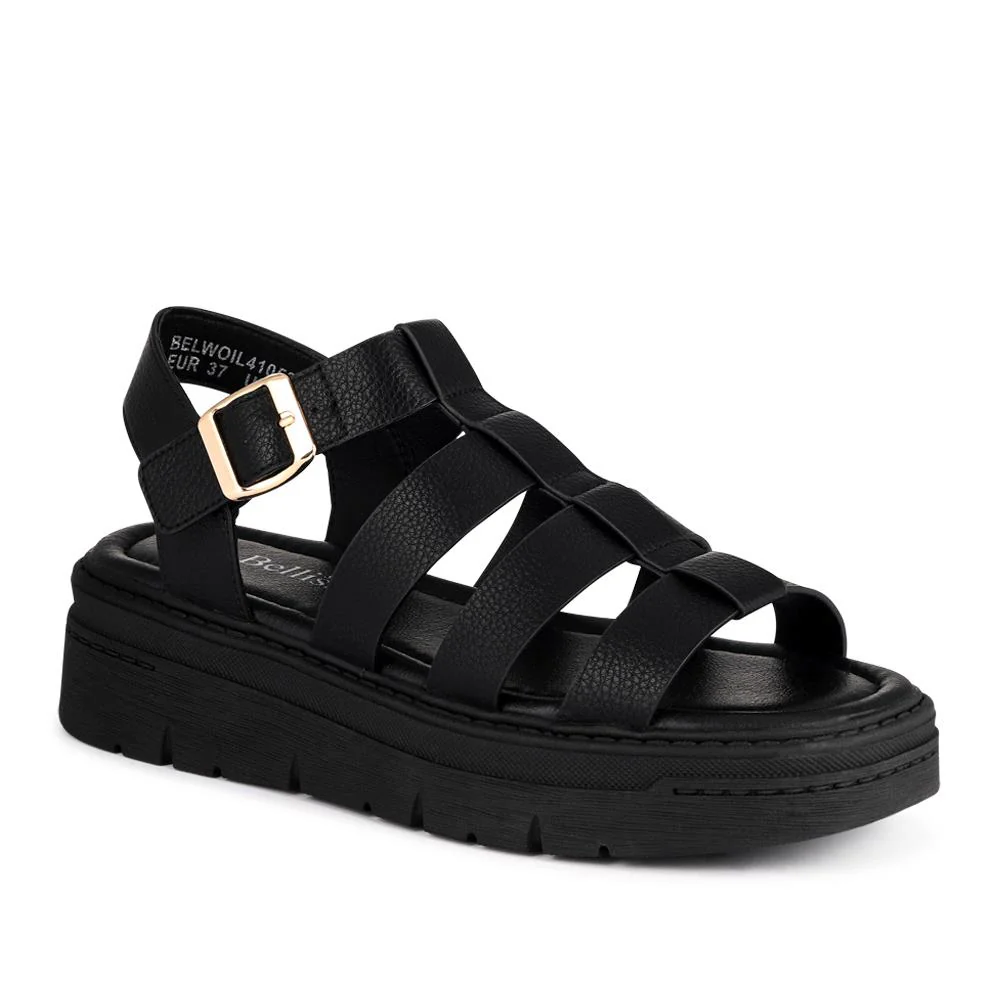 Chunky Buckle-Fasten Sandals - BELWOIL41053 / 327 122 - Black