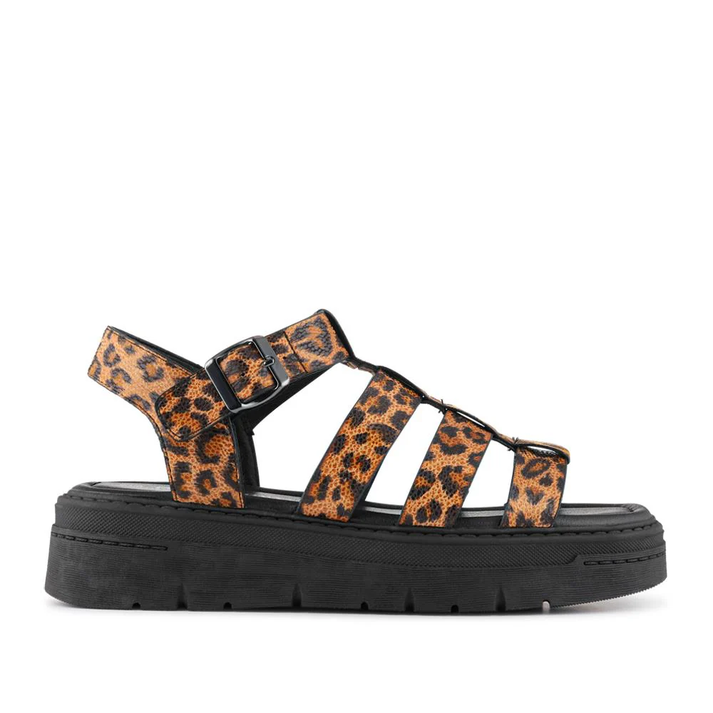 Chunky Buckle-Fasten Sandals - BELWOIL41053 / 327 122 - Leopard - Image 2