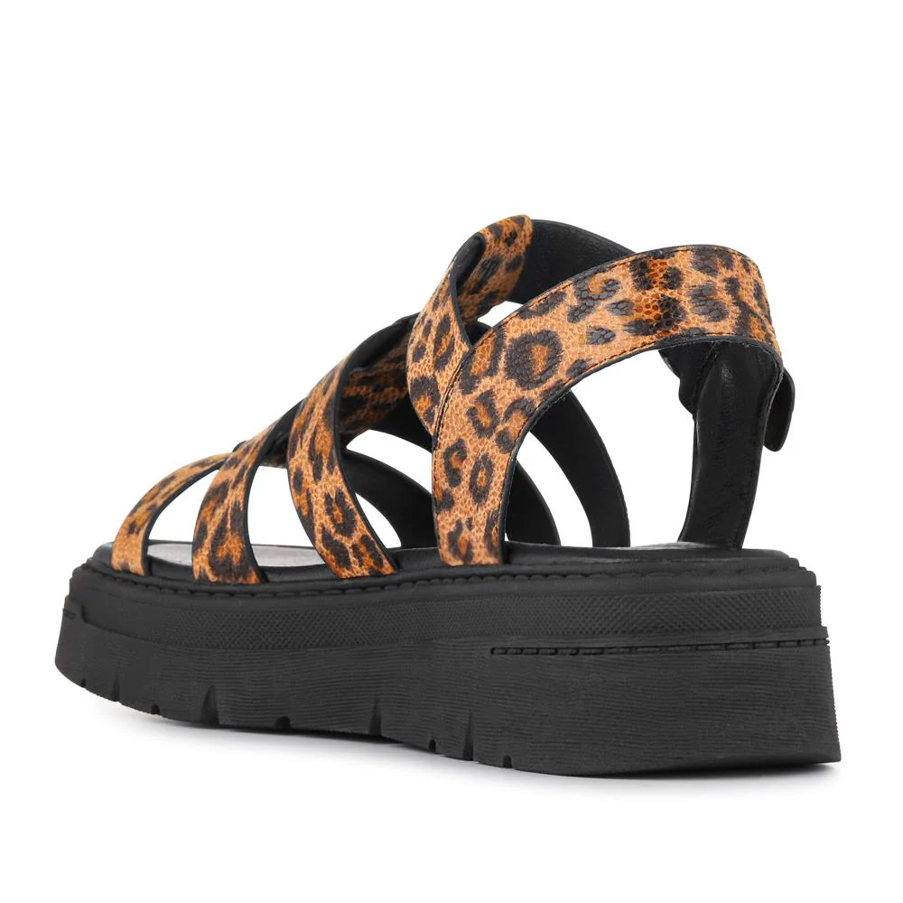 Chunky Buckle-Fasten Sandals - BELWOIL41053 / 327 122 - Leopard - Image 3
