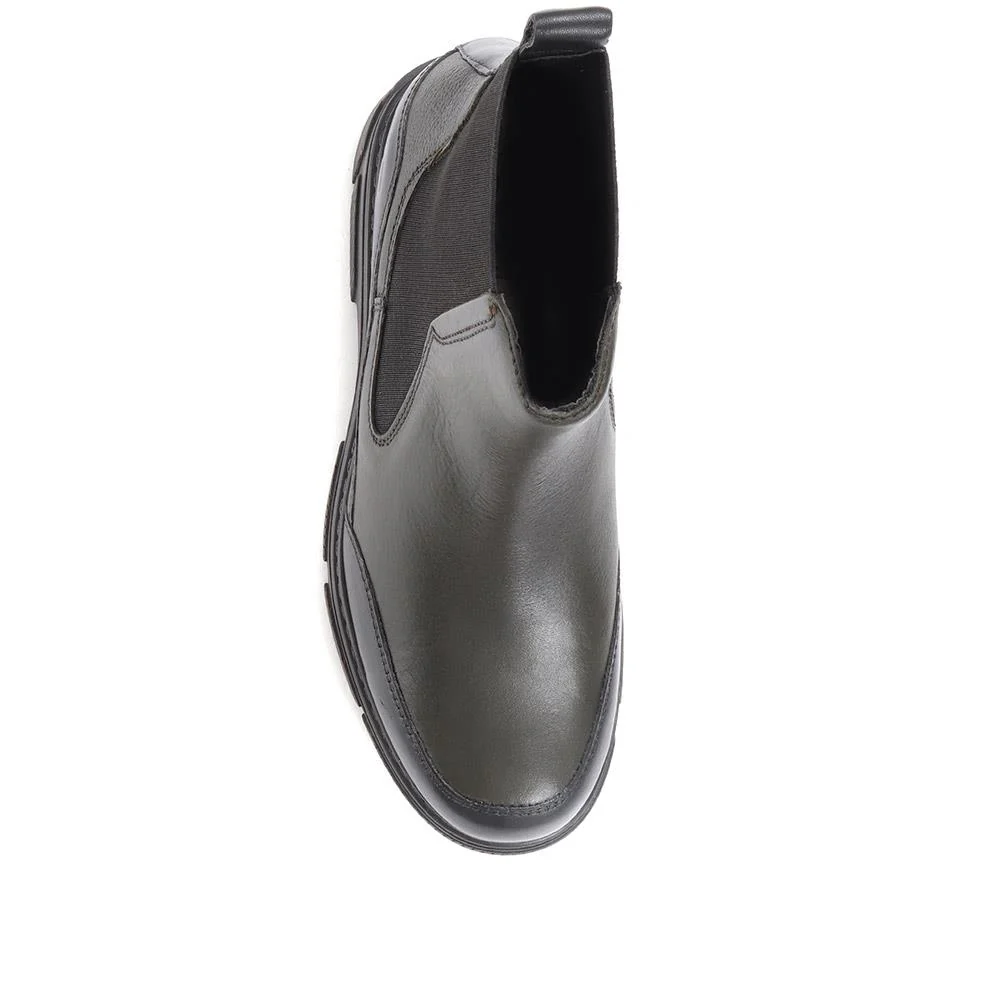 Chunky Chelsea Boots - BUG36512 / 322 886 - Green - Image 4
