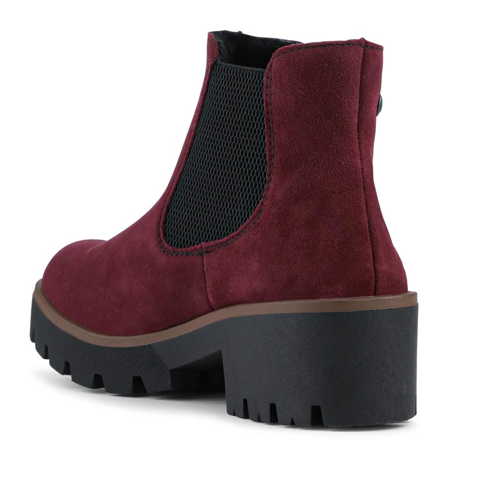 Chunky Chelsea Boots - RKR36547 / 323 006 - Burgundy - Image 3