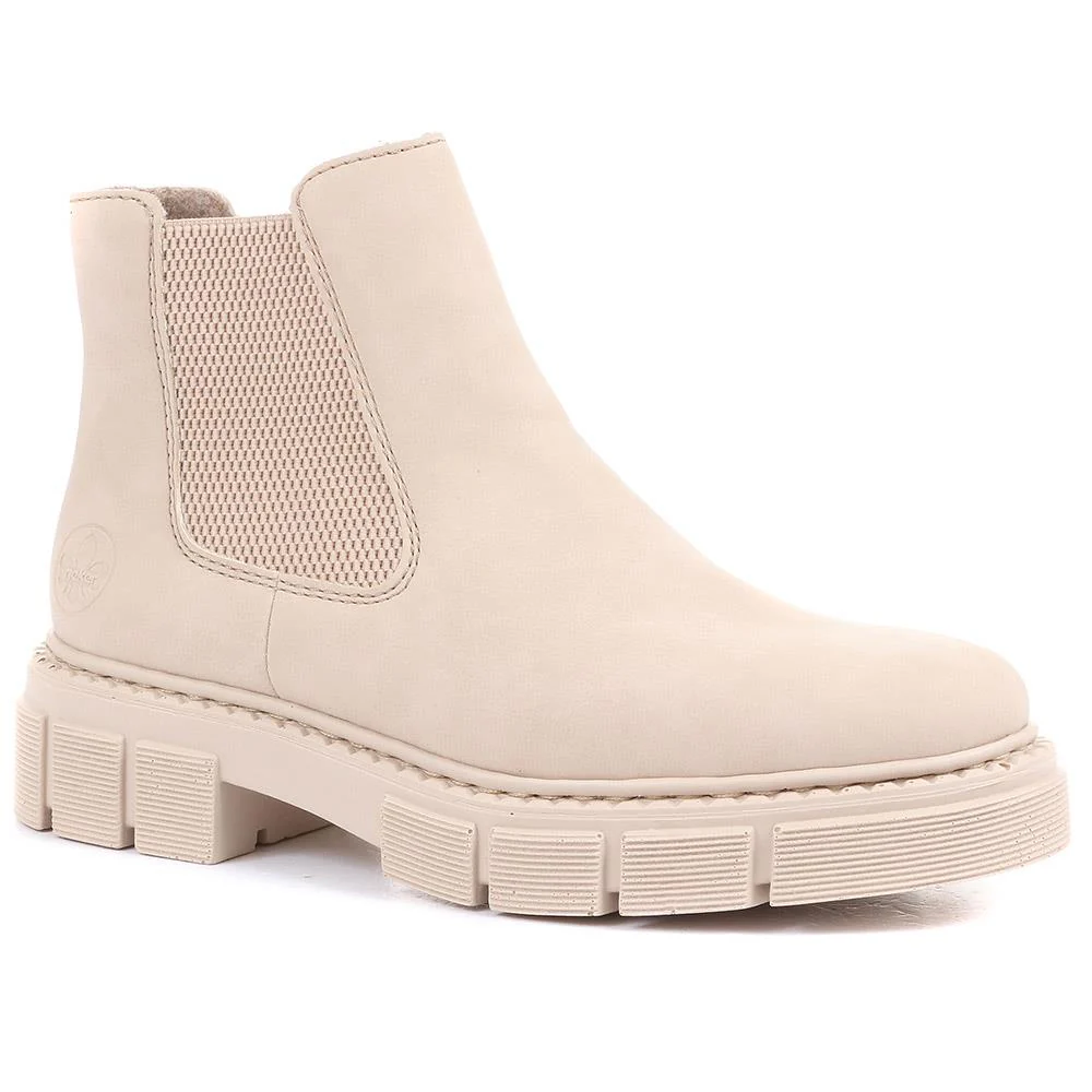 Chunky Chelsea Boots - RKR36551 / 323 009 - Cream