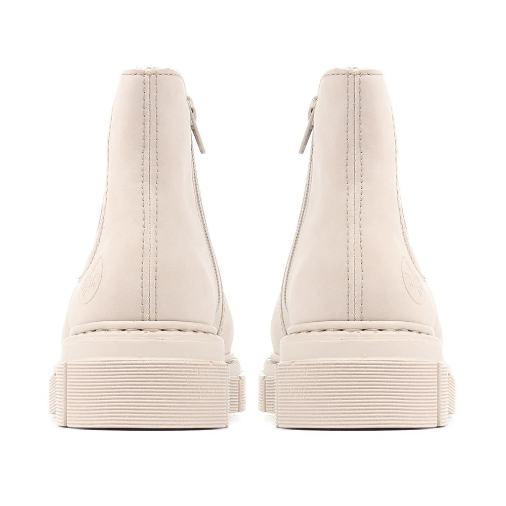 Chunky Chelsea Boots - RKR36551 / 323 009 - Cream - Image 3