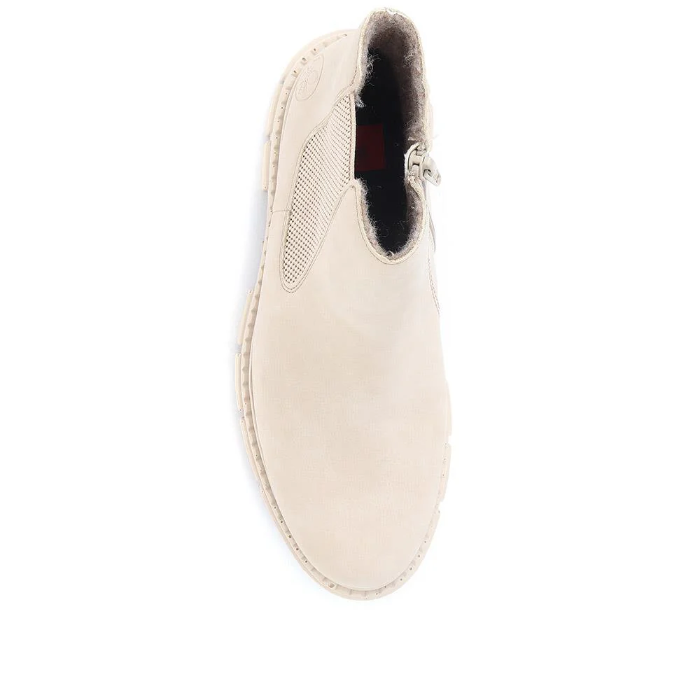 Chunky Chelsea Boots - RKR36551 / 323 009 - Cream - Image 4