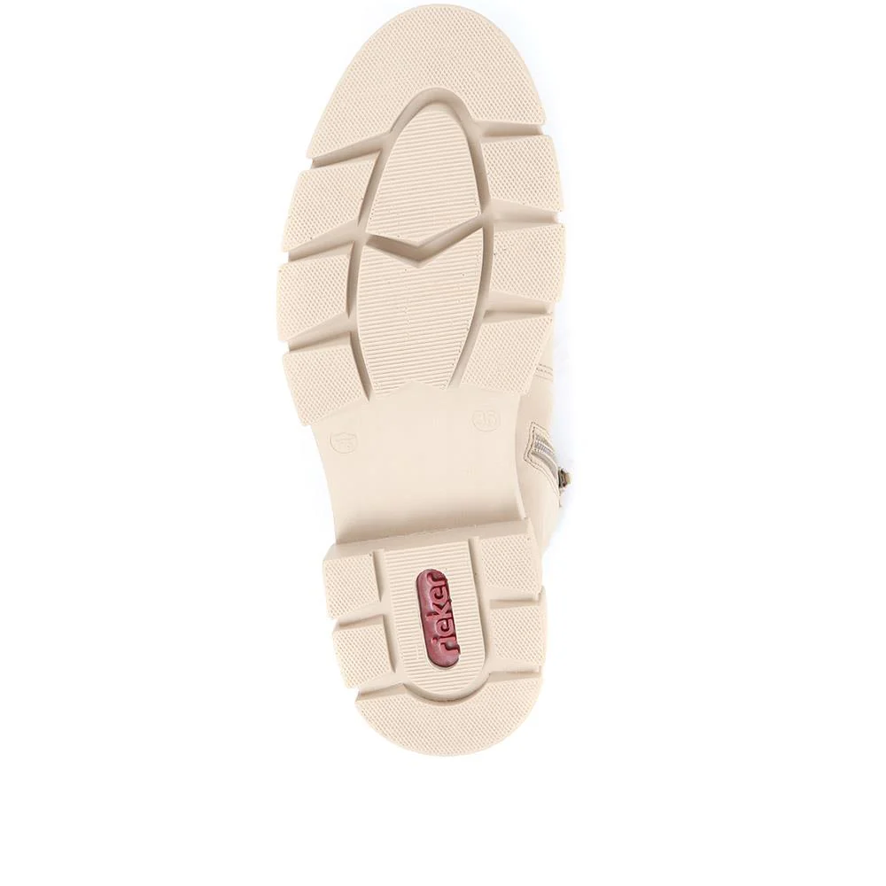 Chunky Chelsea Boots - RKR36551 / 323 009 - Cream - Image 5