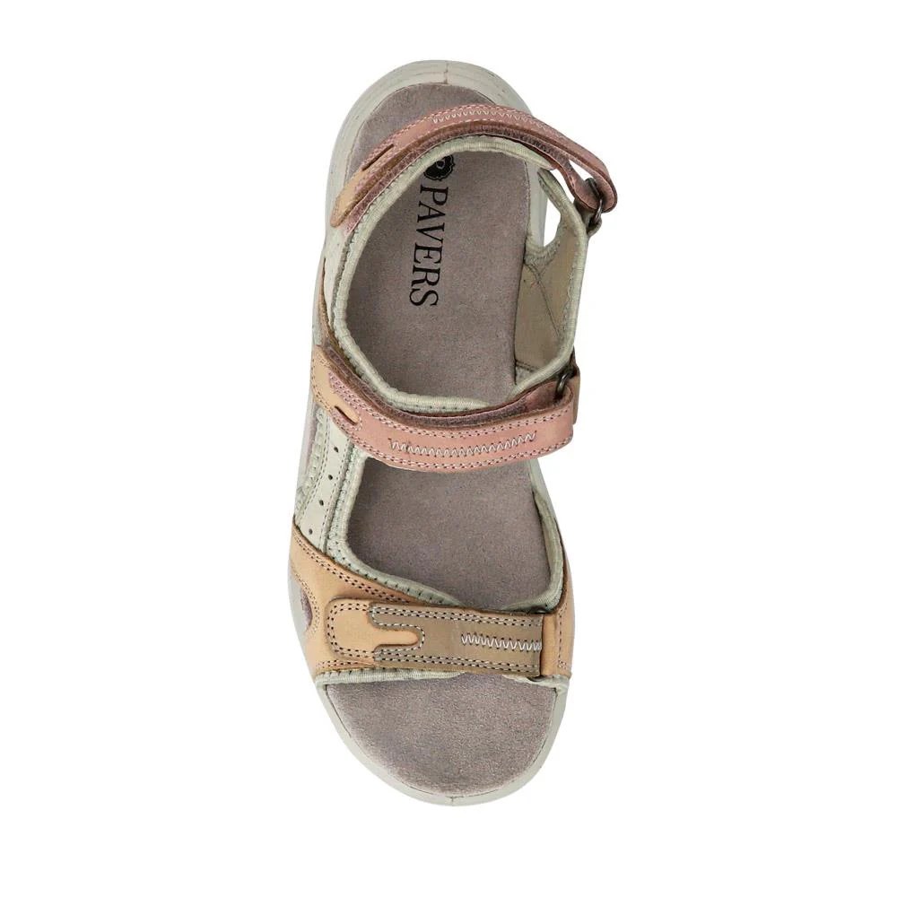 Chunky Dual Touch-Fasten Sandals - DDIN41001 / 327 252 - Beige Multi - Image 5