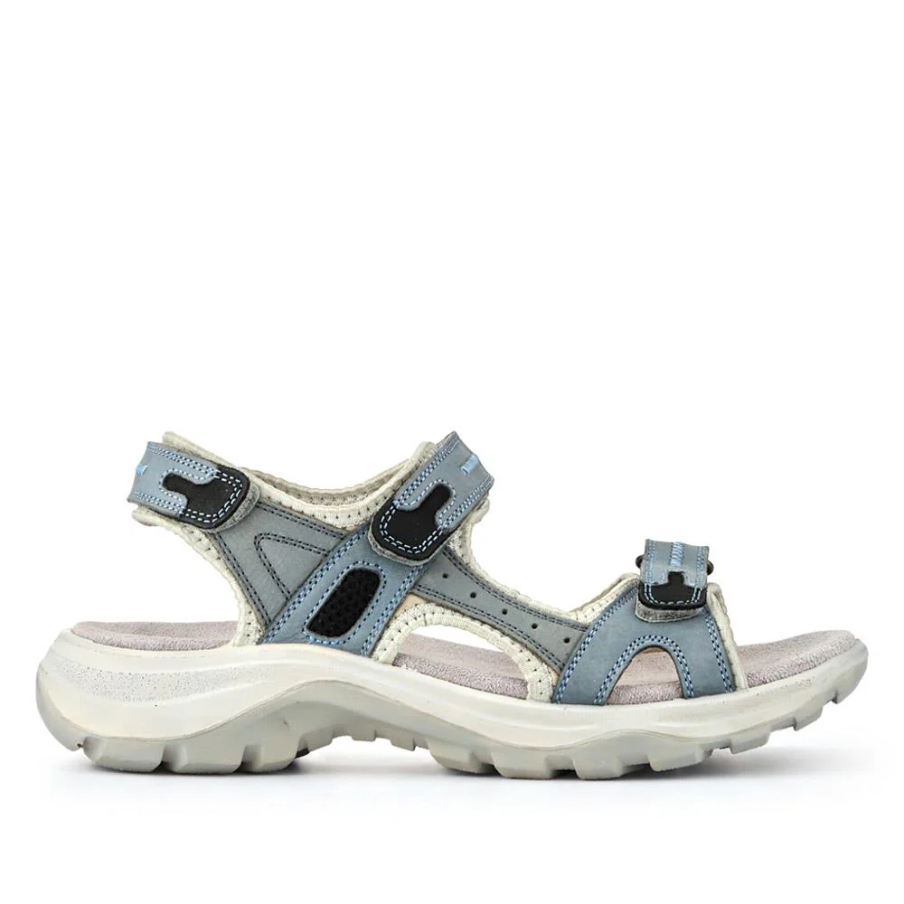 Chunky Dual Touch-Fasten Sandals - DDIN41001 / 327 252 - Light Blue - Image 3