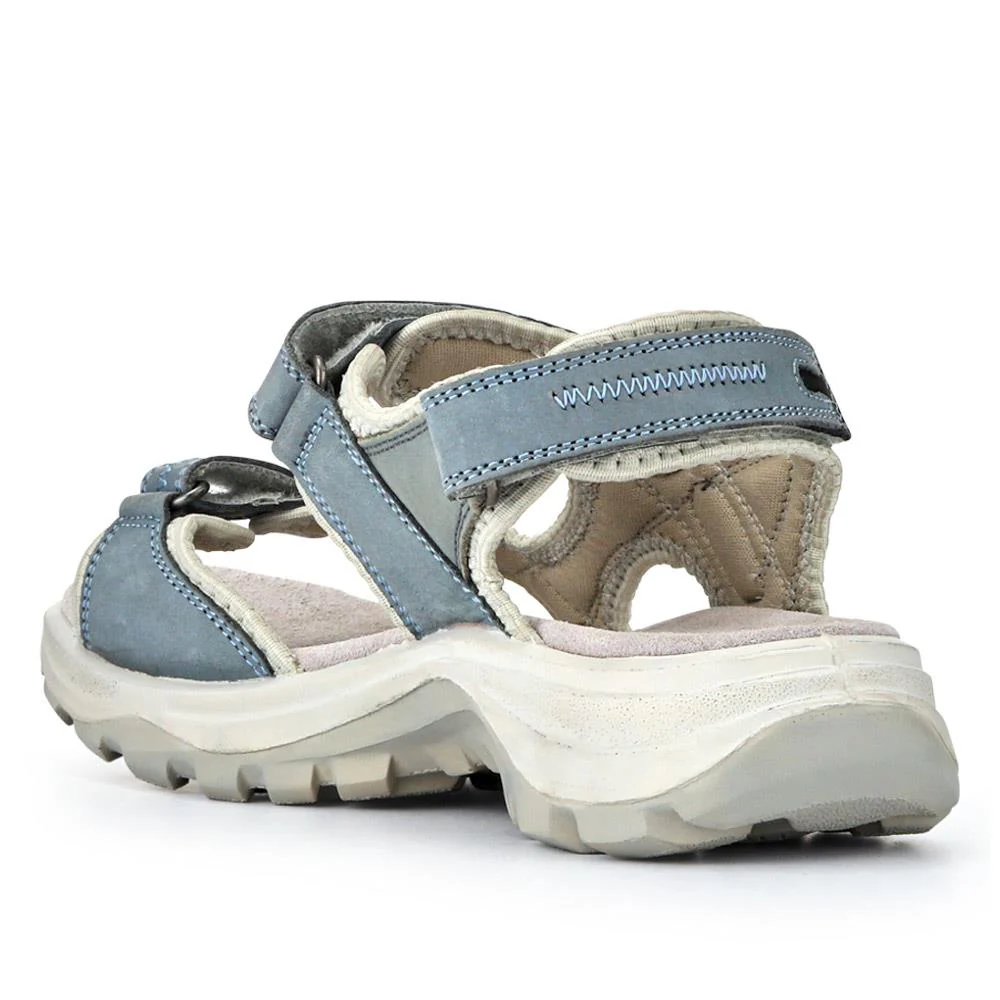 Chunky Dual Touch-Fasten Sandals - DDIN41001 / 327 252 - Light Blue - Image 4