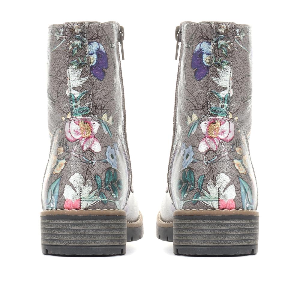 Chunky Lace-Up Ankle Boots - WBINS32015 / 318 884 - Grey Multi - Image 3