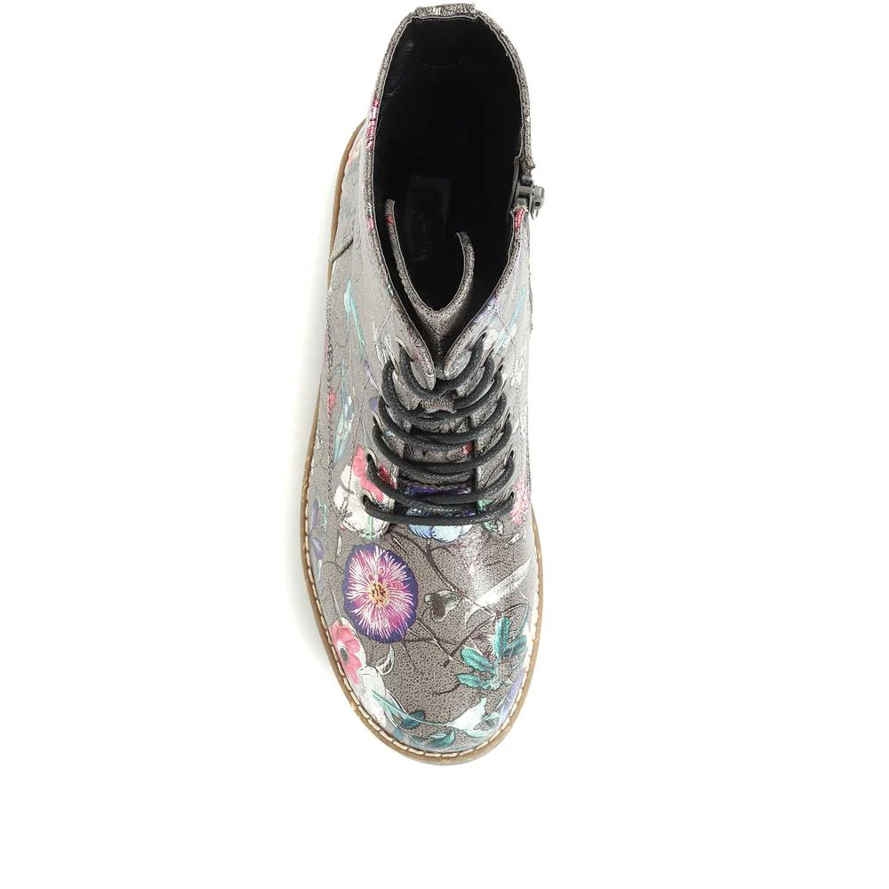 Chunky Lace-Up Ankle Boots - WBINS32015 / 318 884 - Grey Multi - Image 5