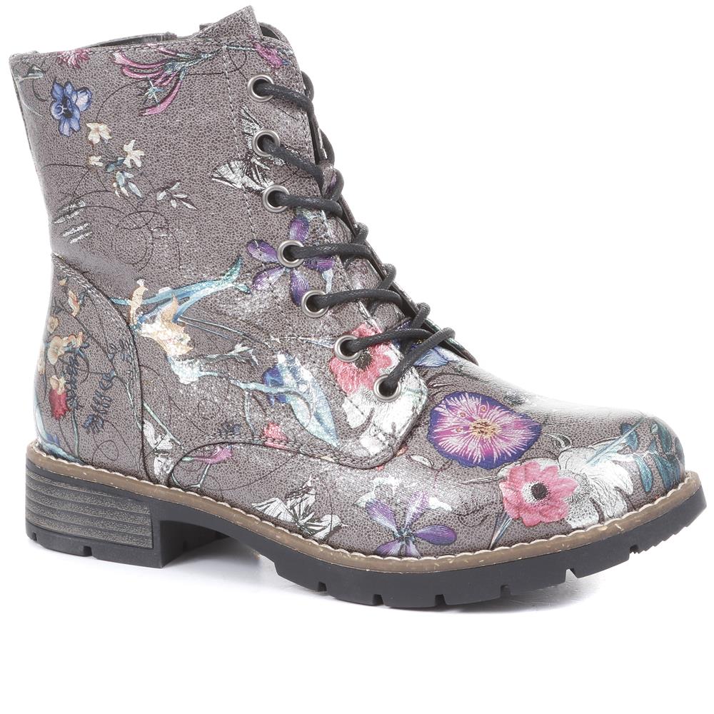 Chunky Lace-Up Ankle Boots - WBINS32015 / 318 884 - Image 2