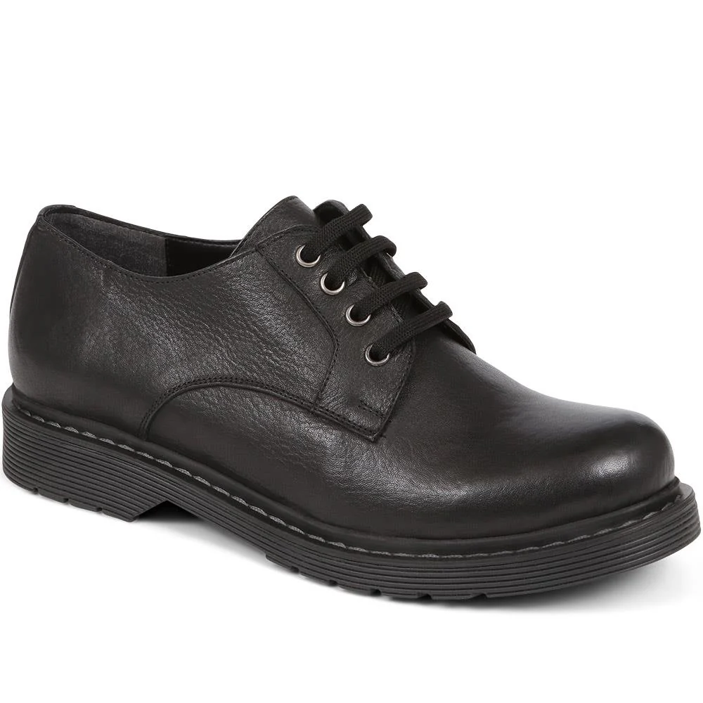 Chunky Leather Brogues - BELYNR38007 / 324 438 - Black