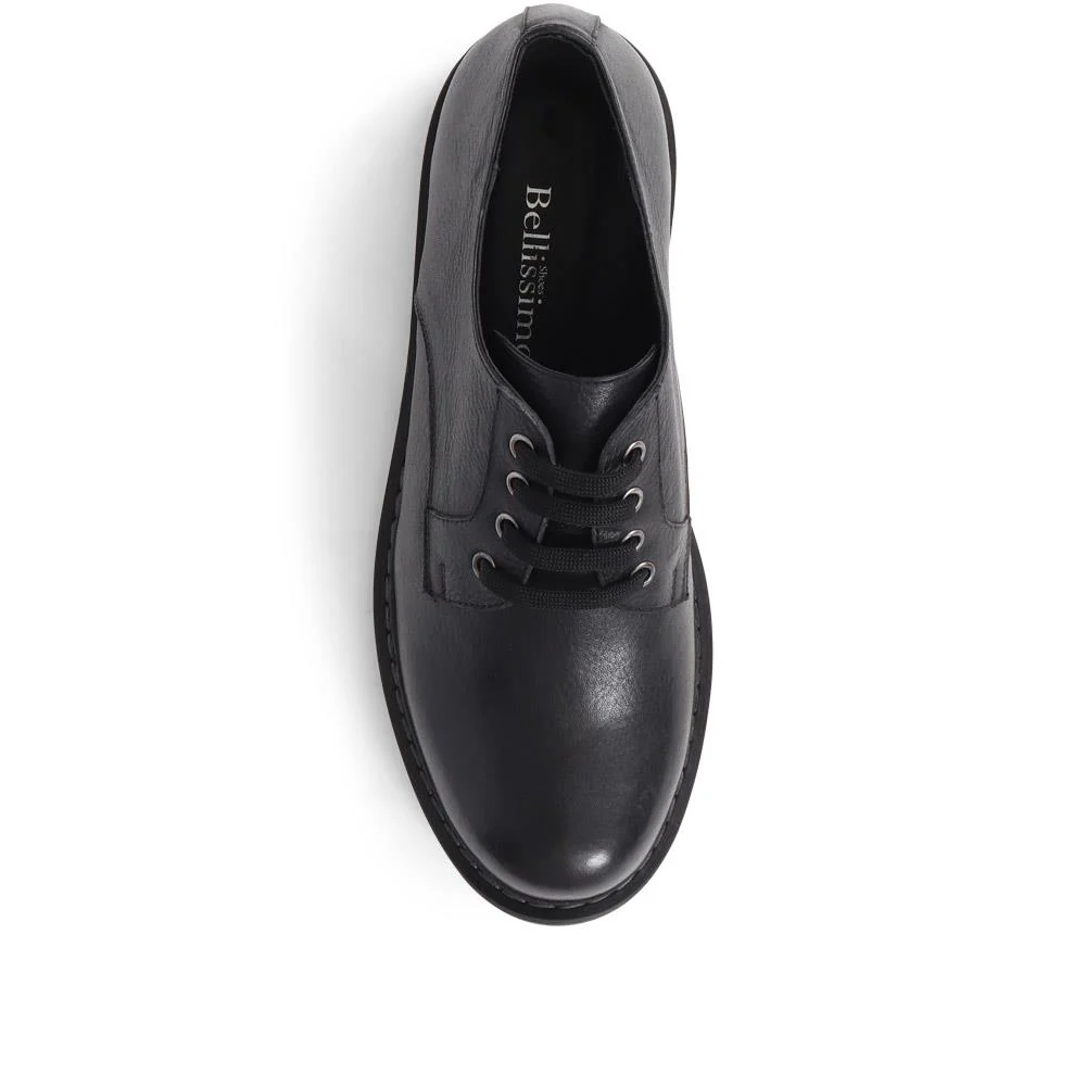 Chunky Leather Brogues - BELYNR38007 / 324 438 - Black - Image 6