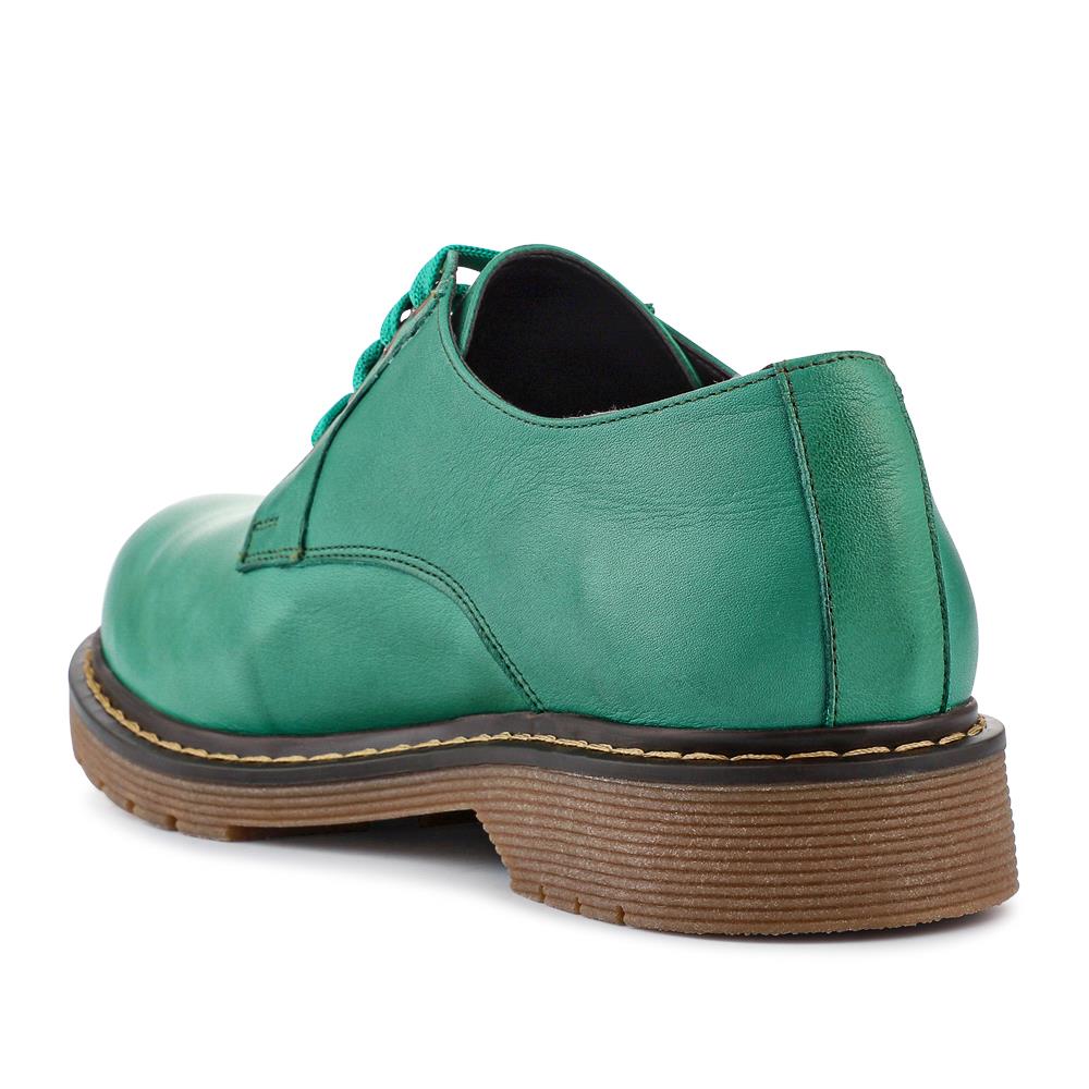 Chunky Leather Brogues - BELYNR38007 / 324 438 - Green - Image 3