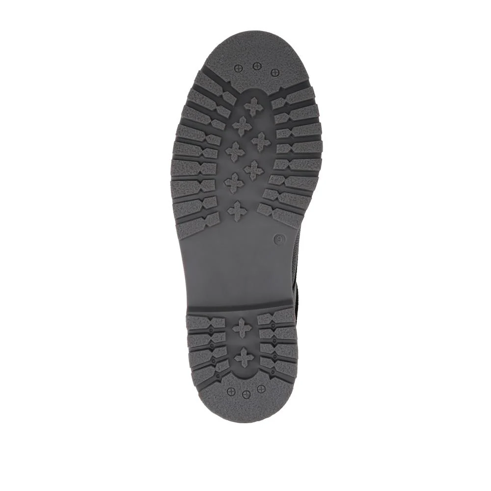 Chunky Leather Casual Lace Up Shoes - RNB42015 / 328 048 - Black - Image 5