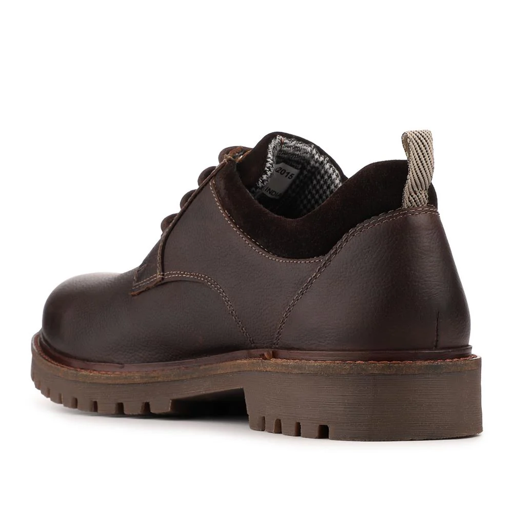 Chunky Leather Casual Lace Up Shoes - RNB42015 / 328 048 - Brown - Image 2