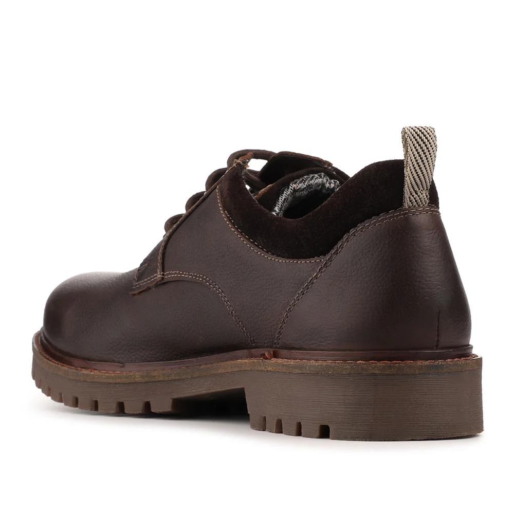 Chunky Leather Casual Lace Up Shoes - RNB42015 / 328 048 - Brown - Image 3