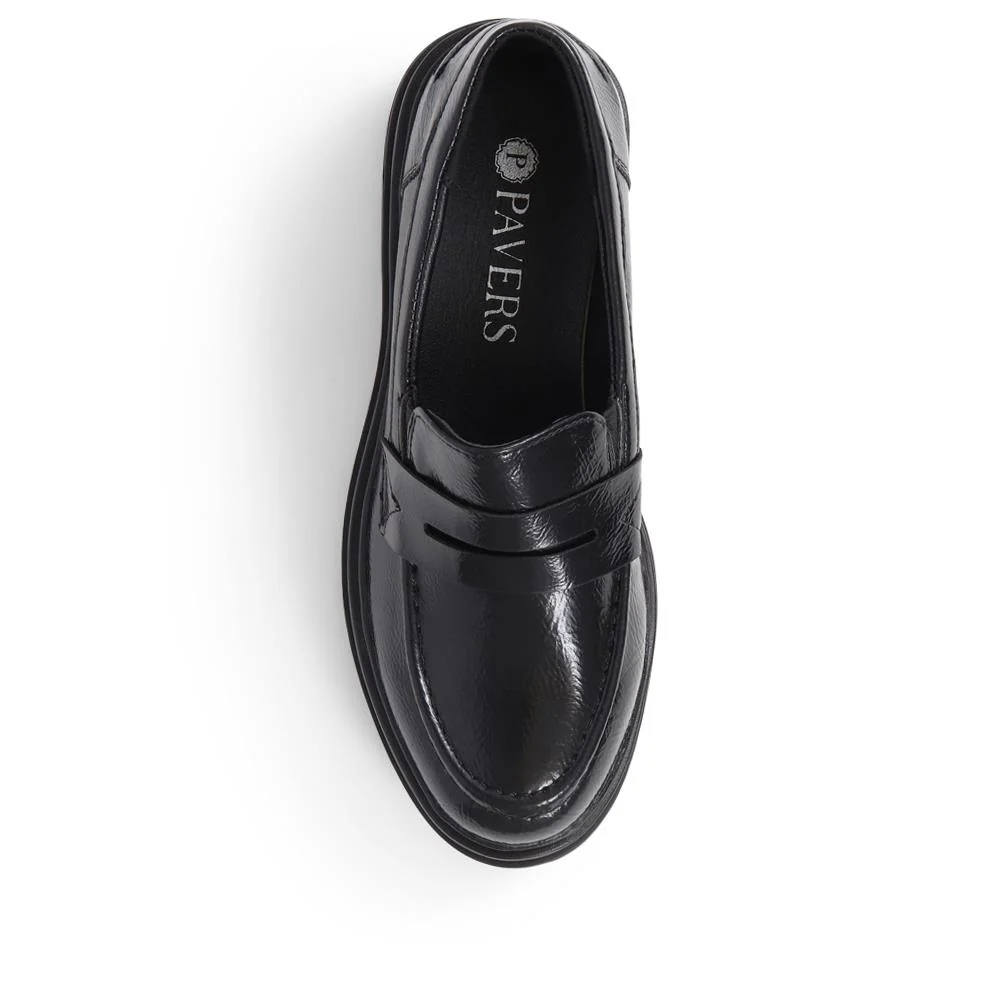 Chunky Loafers - WOIL39035 / 325 362 - Black Patent - Image 5