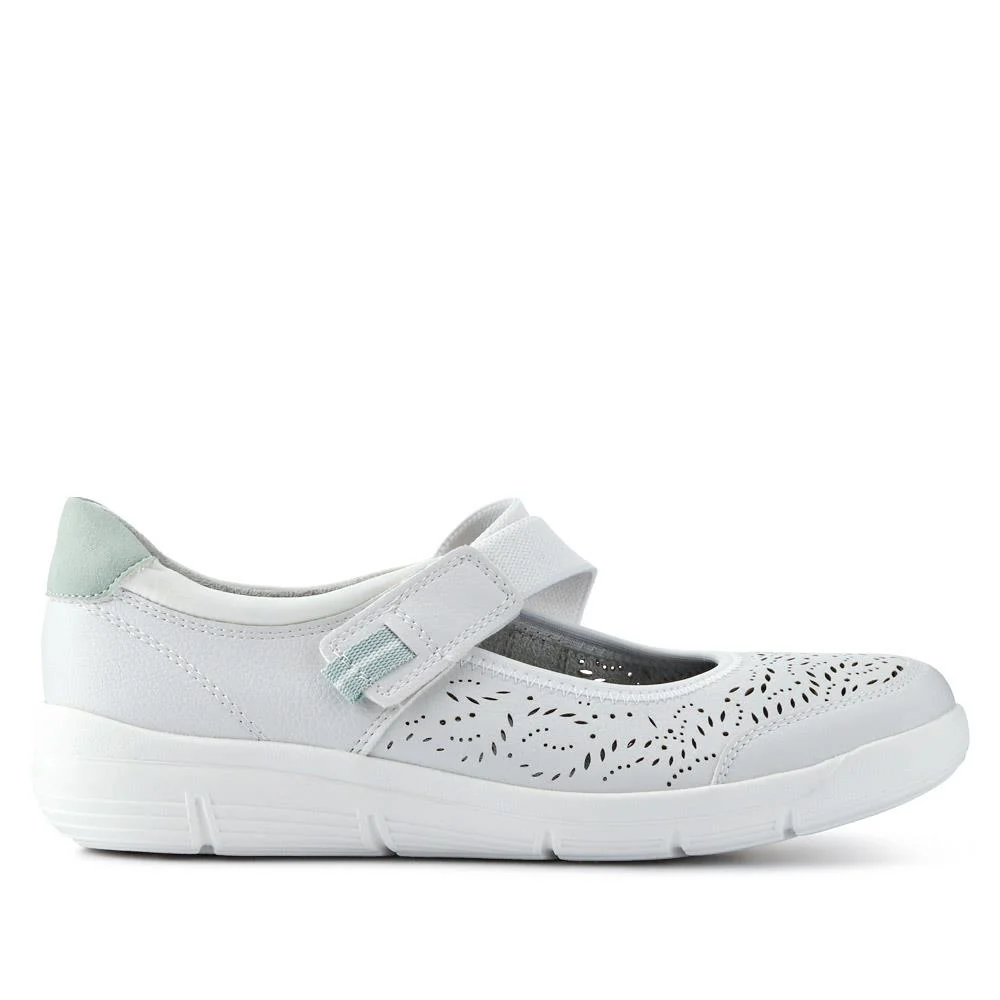 Chunky Mary Janes - RELIF41052 / 326 864 - Off White - Image 2