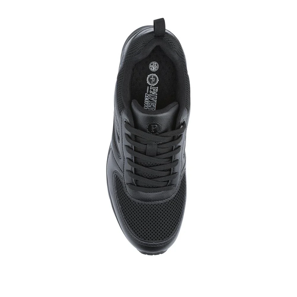 Chunky Memory Foam Trainers - BOJIE41017 / 327 053 - Black - Image 4