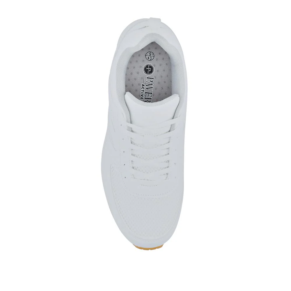 Chunky Memory Foam Trainers - BOJIE41017 / 327 053 - White - Image 4