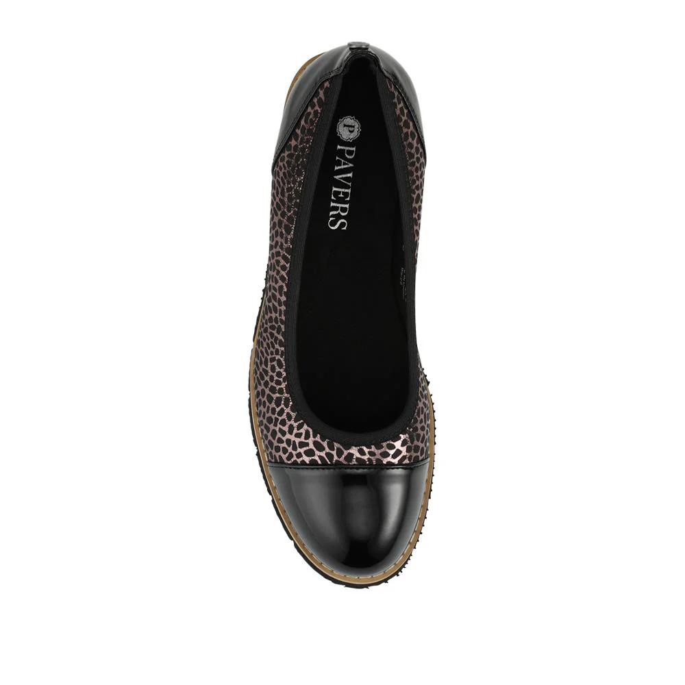 Chunky Platform Cushioned Slip On Shoes  - WBINS42035 / 327 791 - Black-Pewter - Image 4