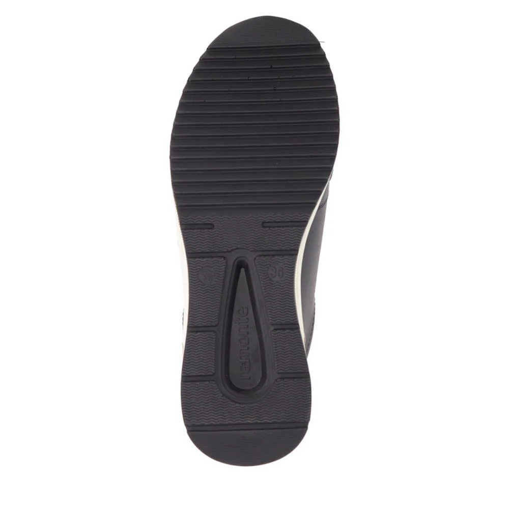 Chunky Sole Leather Trainers - DRS40507 / 326 364 - Black - Image 5