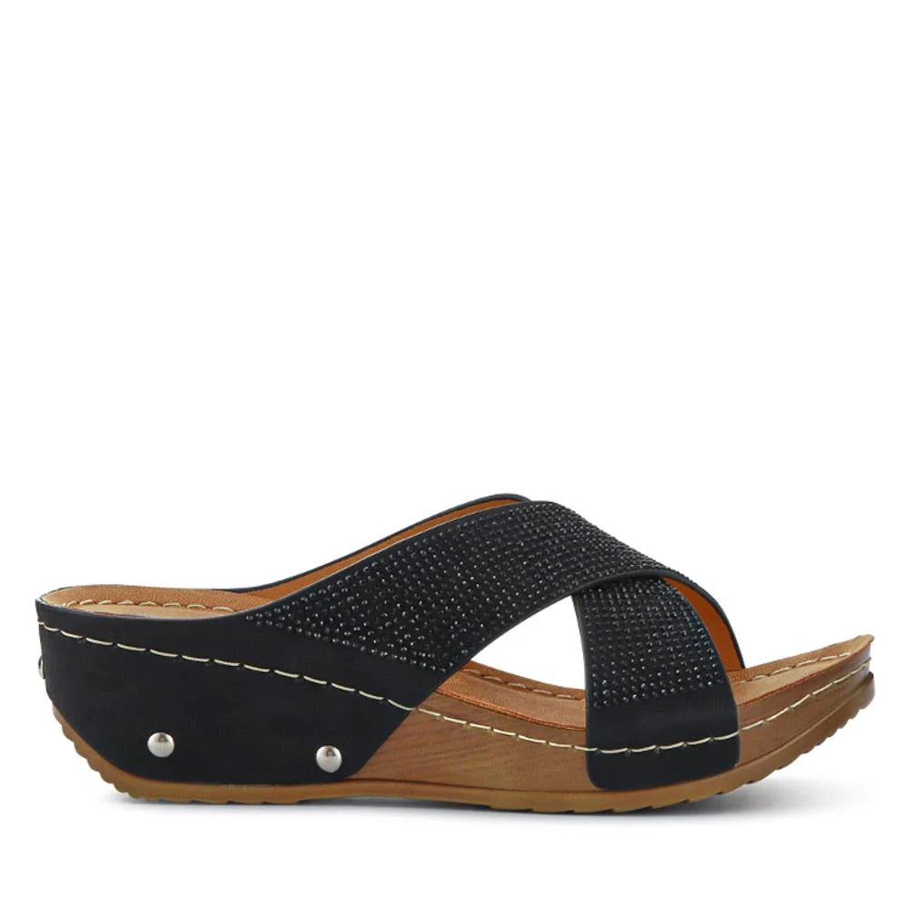 Chunky Sole Mules - BAIZH41015 / 327 099 - Black - Image 2
