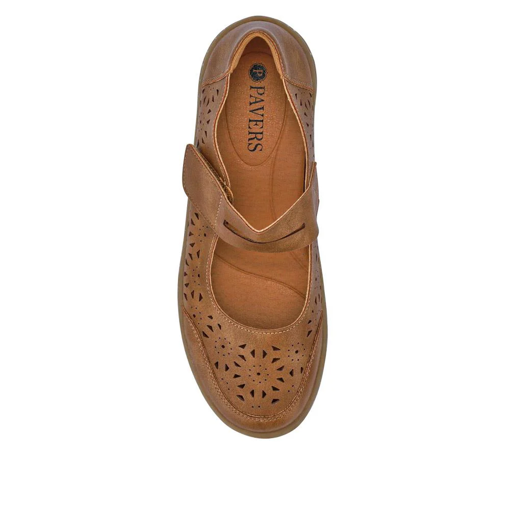 Chunky-Soled Mary Janes - WOIL41027 / 326 932 - Tan - Image 5