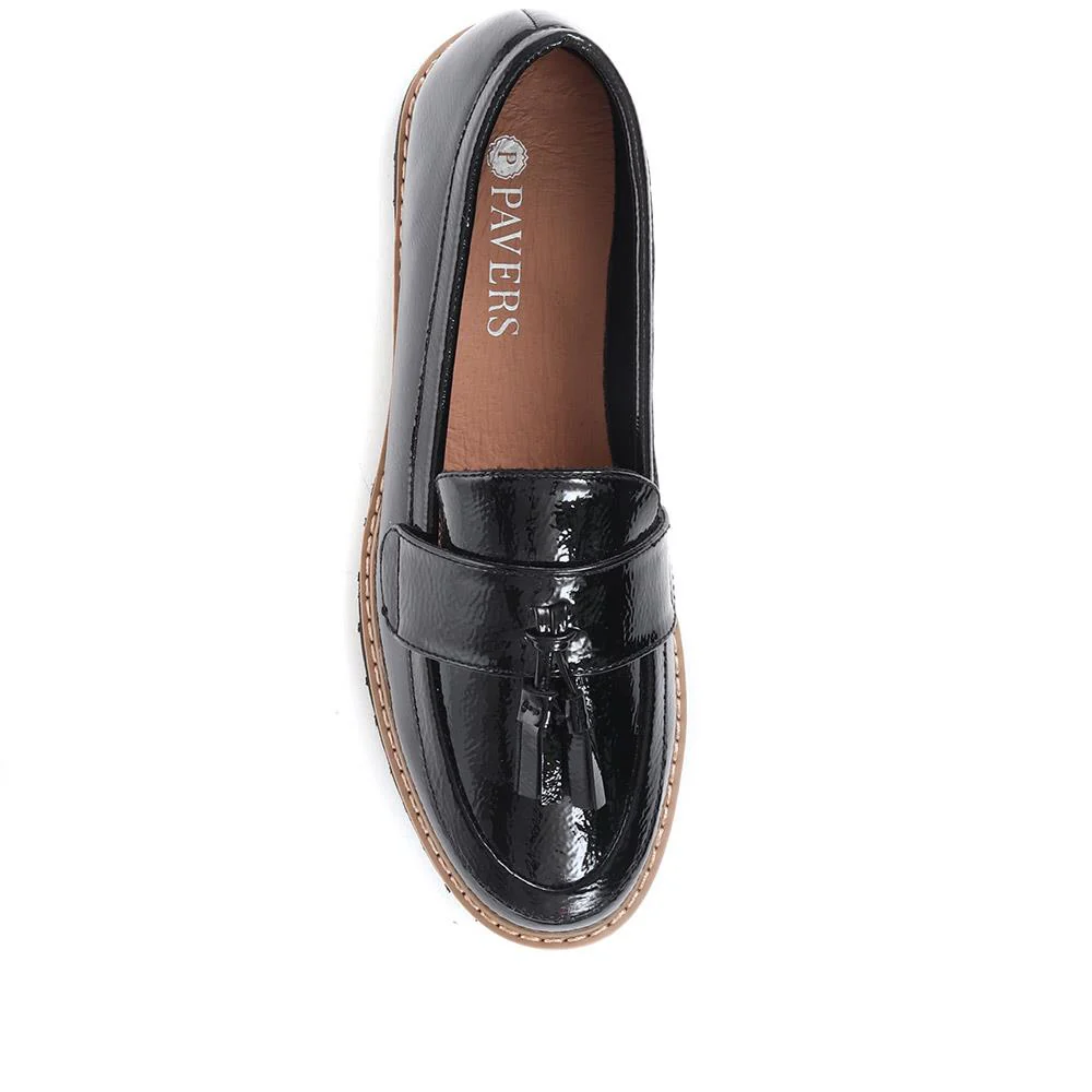 Chunky Tassel Loafers - WBINS32047 / 318 931 - Black - Image 4