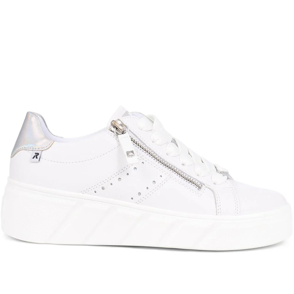 Chunky Zip Trainers - RKR39541 / 325 037 - White - Image 2