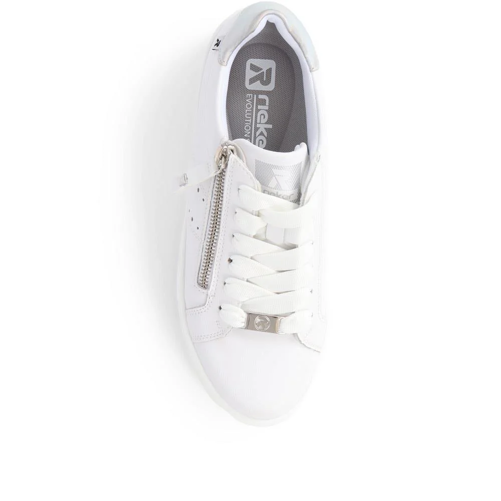 Chunky Zip Trainers - RKR39541 / 325 037 - White - Image 4