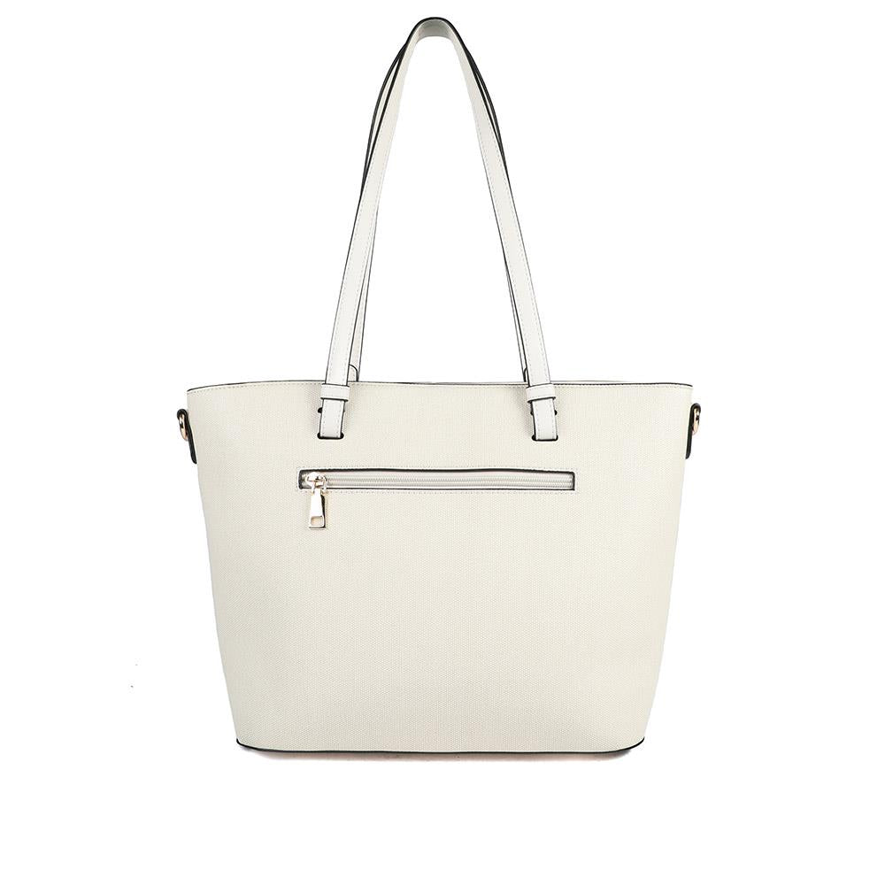 Classic Detail Tote Bag - BELHETIA43000 / 329 233 - Cream - Image 3