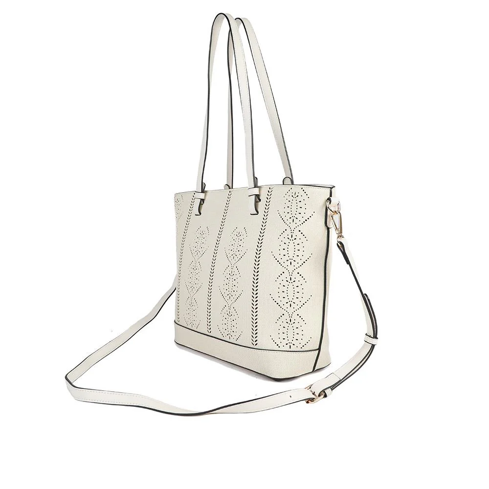 Classic Detail Tote Bag - BELHETIA43000 / 329 233 - Cream - Image 4
