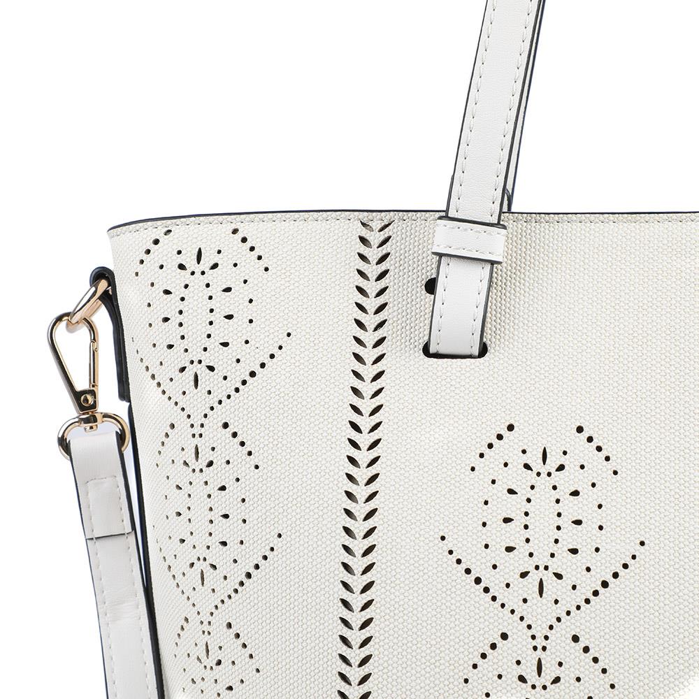 Classic Detail Tote Bag - BELHETIA43000 / 329 233 - Cream - Image 6
