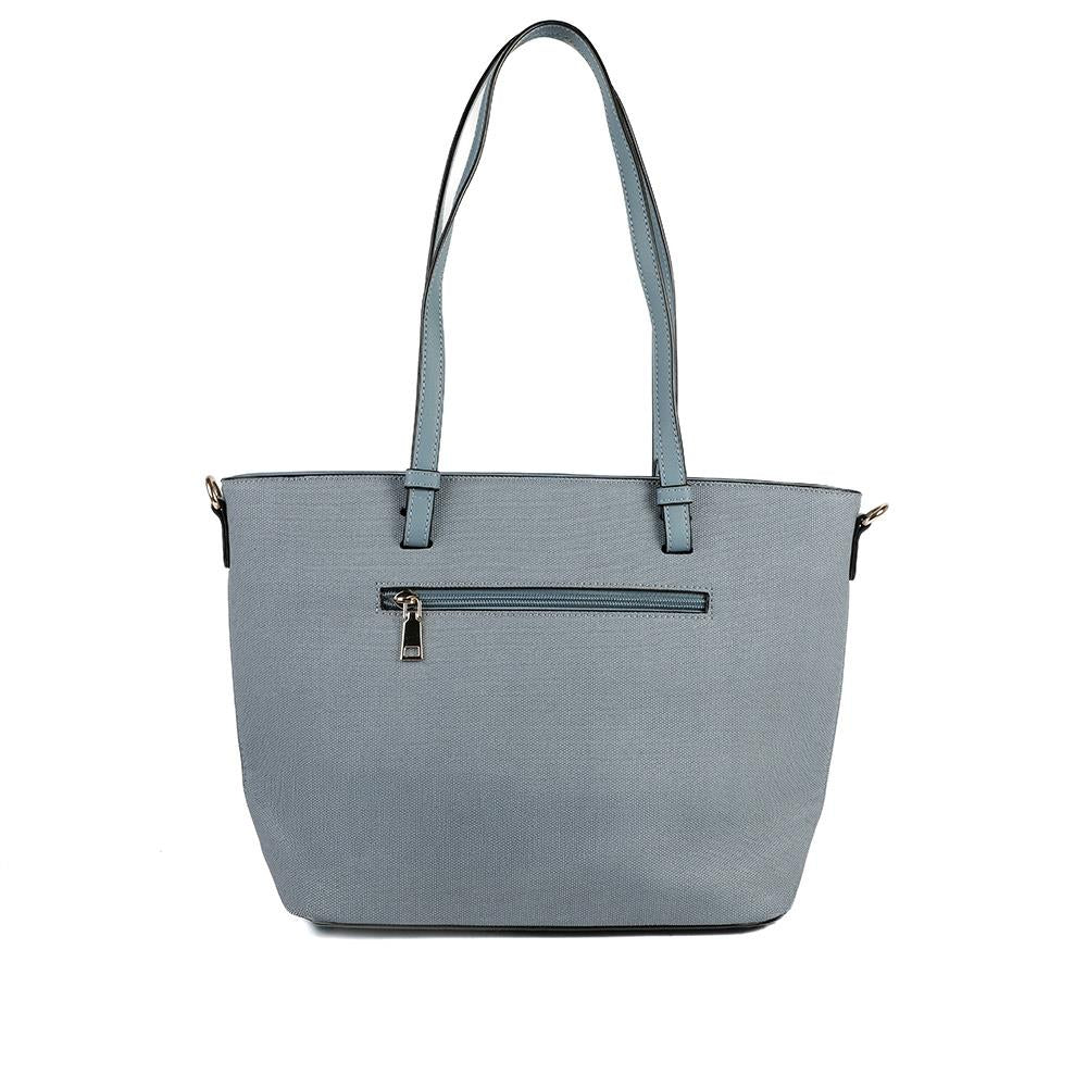 Classic Detail Tote Bag - BELHETIA43000 / 329 233 - Denim - Image 3