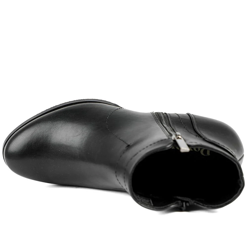 Classic Heeled Ankle Boots with Zip Fastening - SANYI42021 / 329 267 - Black - Image 5
