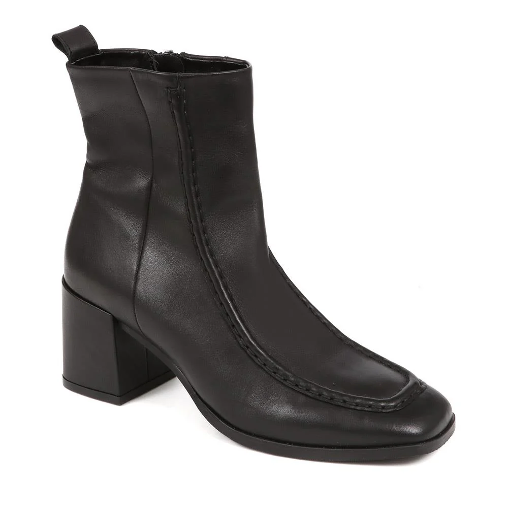 Clementina Apron Front Seam Ankle Boots - CLEMENTINA / 324 304