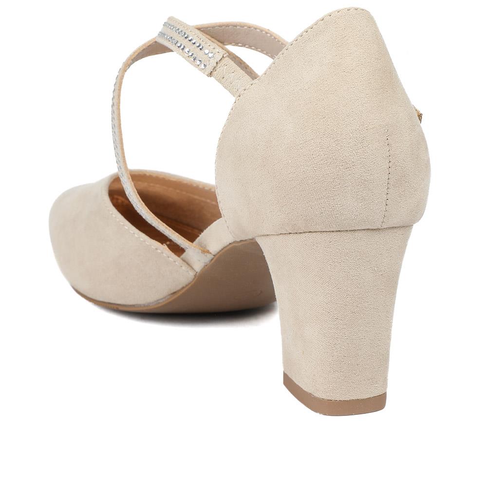 Closed-Toe Block Heels - PLAN40011 / 326 163 - Beige - Image 4