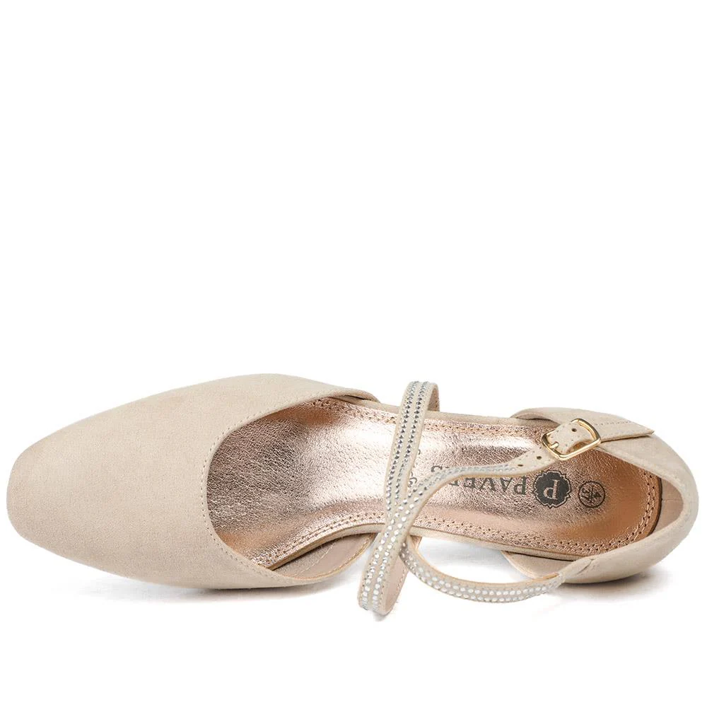 Closed-Toe Block Heels - PLAN40011 / 326 163 - Beige - Image 5