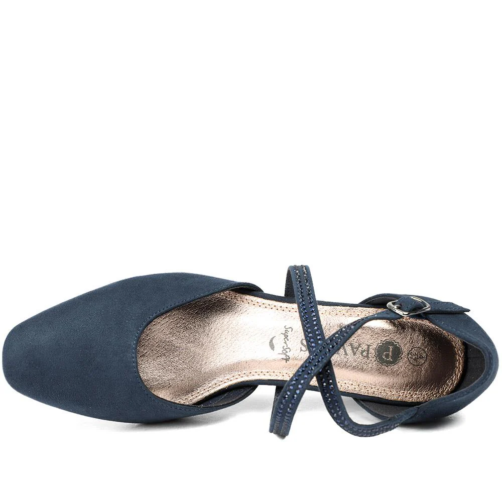 Closed-Toe Block Heels - PLAN40011 / 326 163 - Navy - Image 5