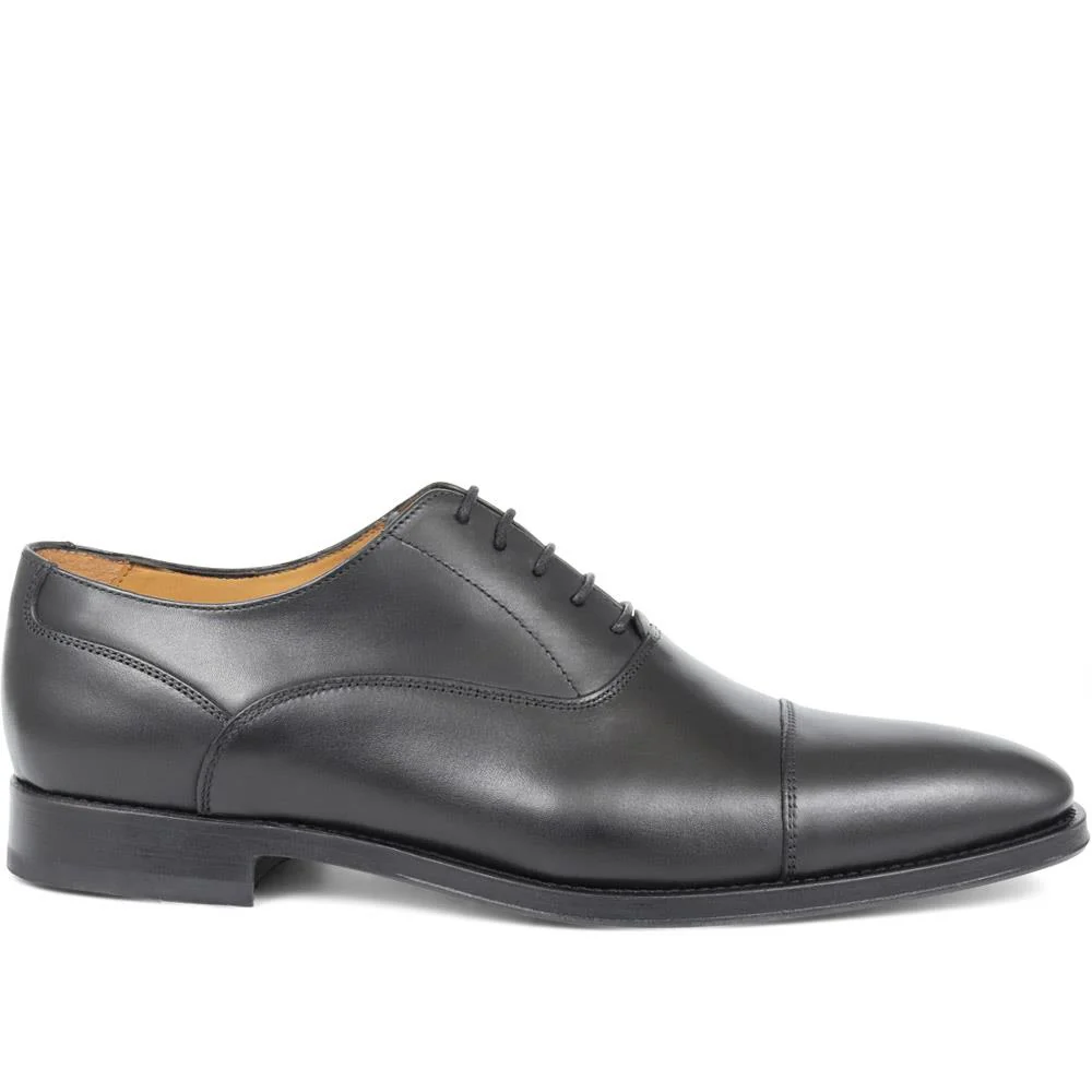 Cologne Leather Oxford Shoes - COLOGNE / 323 781 - Black - Image 2
