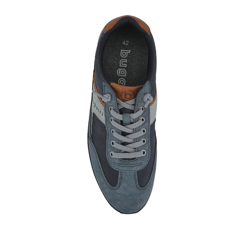 Comfort-Fitting Laced Trainers - BUG41516 / 327 369 - Blue Multi - Image 4