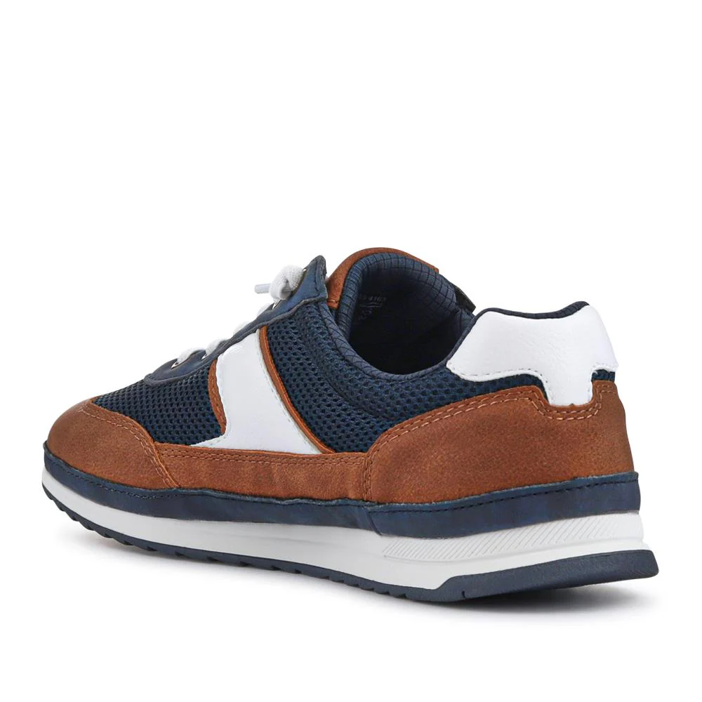 Comfort-Fitting Laced Trainers - BUG41516 / 327 369 - Navy - Image 3