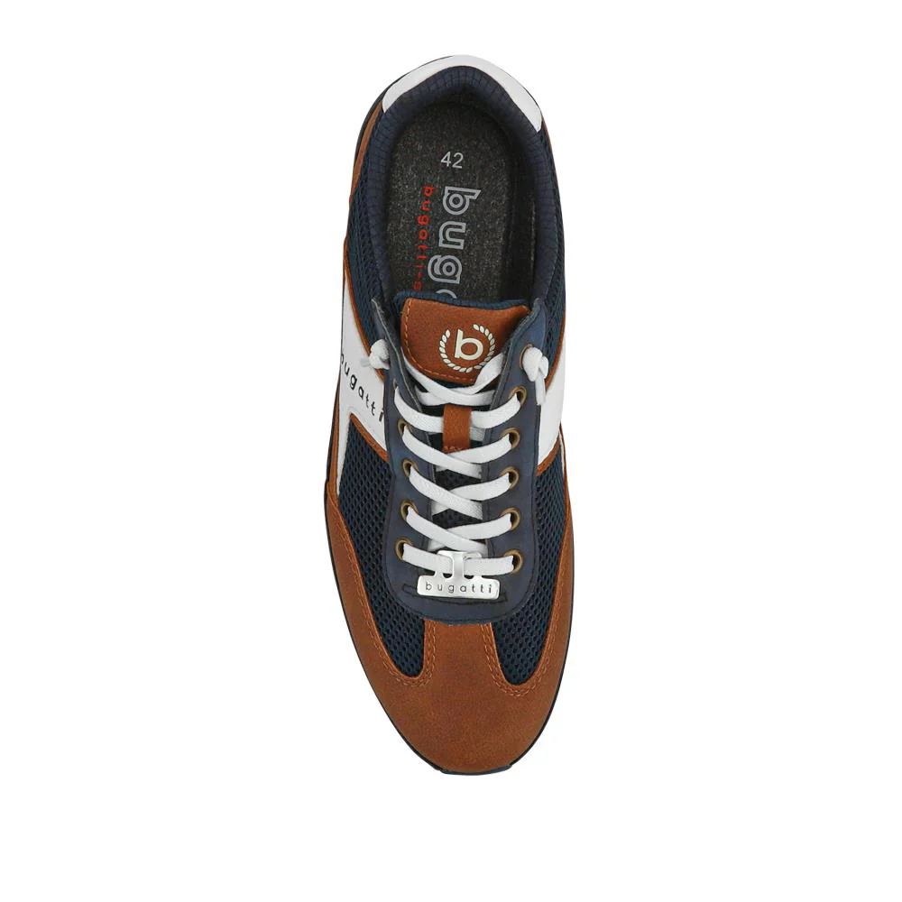 Comfort-Fitting Laced Trainers - BUG41516 / 327 369 - Navy - Image 4