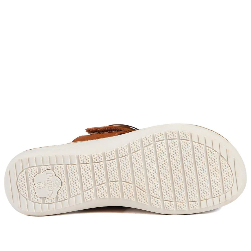 Wide Fit Comfort Toe Post Sandals  - BAIZH43054 / 329 377 - Tan - Image 6