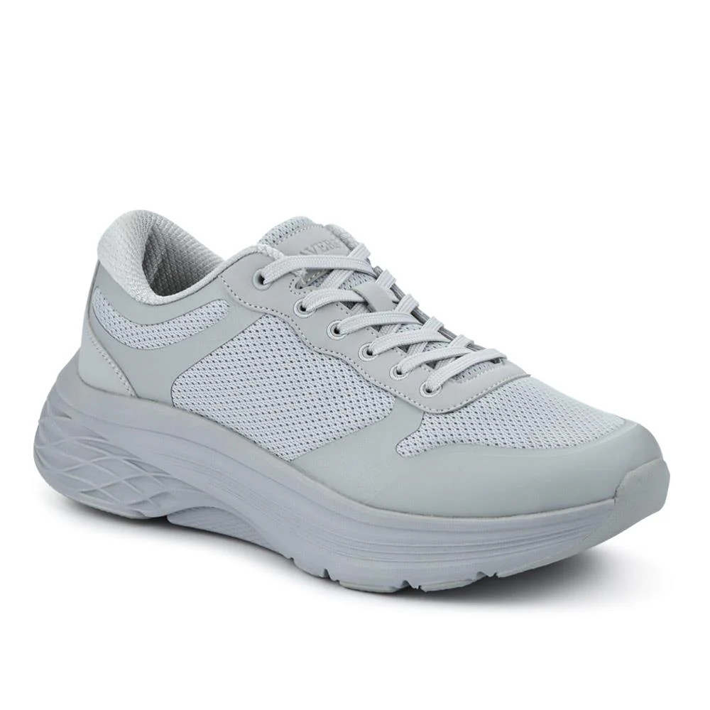 Comfortable Lace-Up Trainers - BRK41006 / 326 694 - Grey