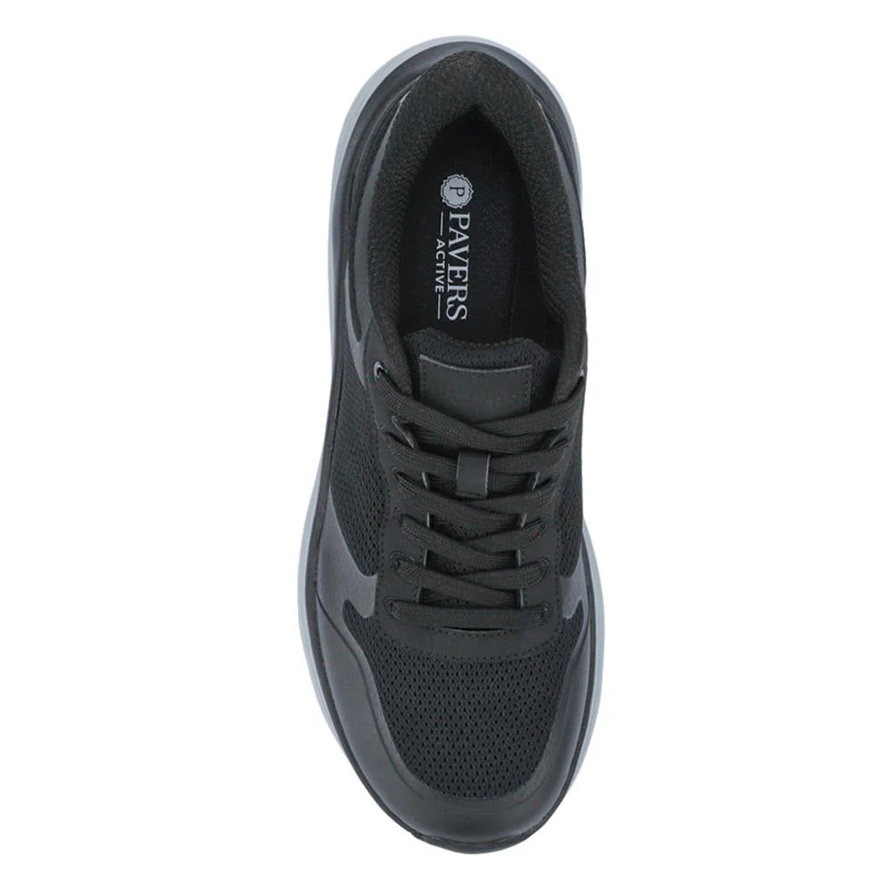 Comfortable Lace-Up Trainers - BRK41006 / 326 694 - Black - Image 5